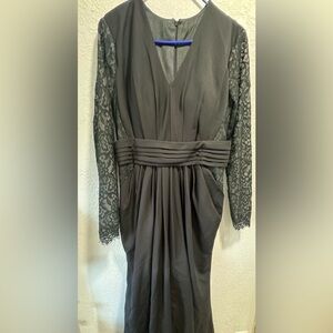 Black long gown, size 9/10.